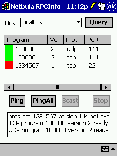 Download RPCINFO for Pocket PC, it's free!